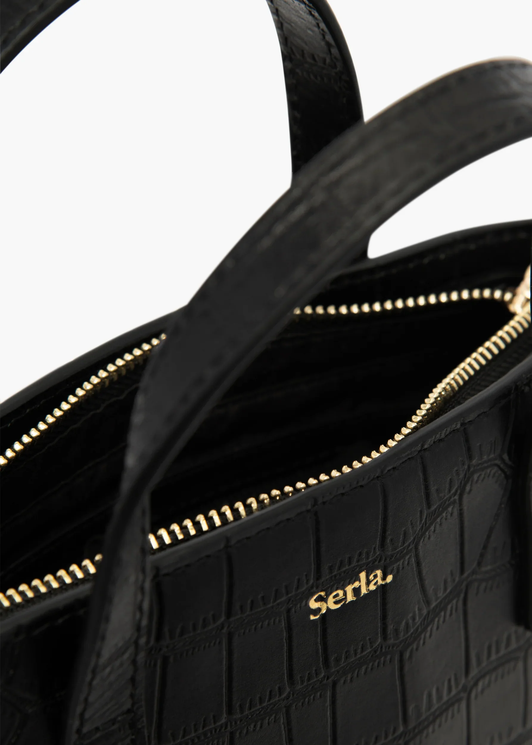NOVA Women's Croc Leather Grab Bag | Luxury Crossbody