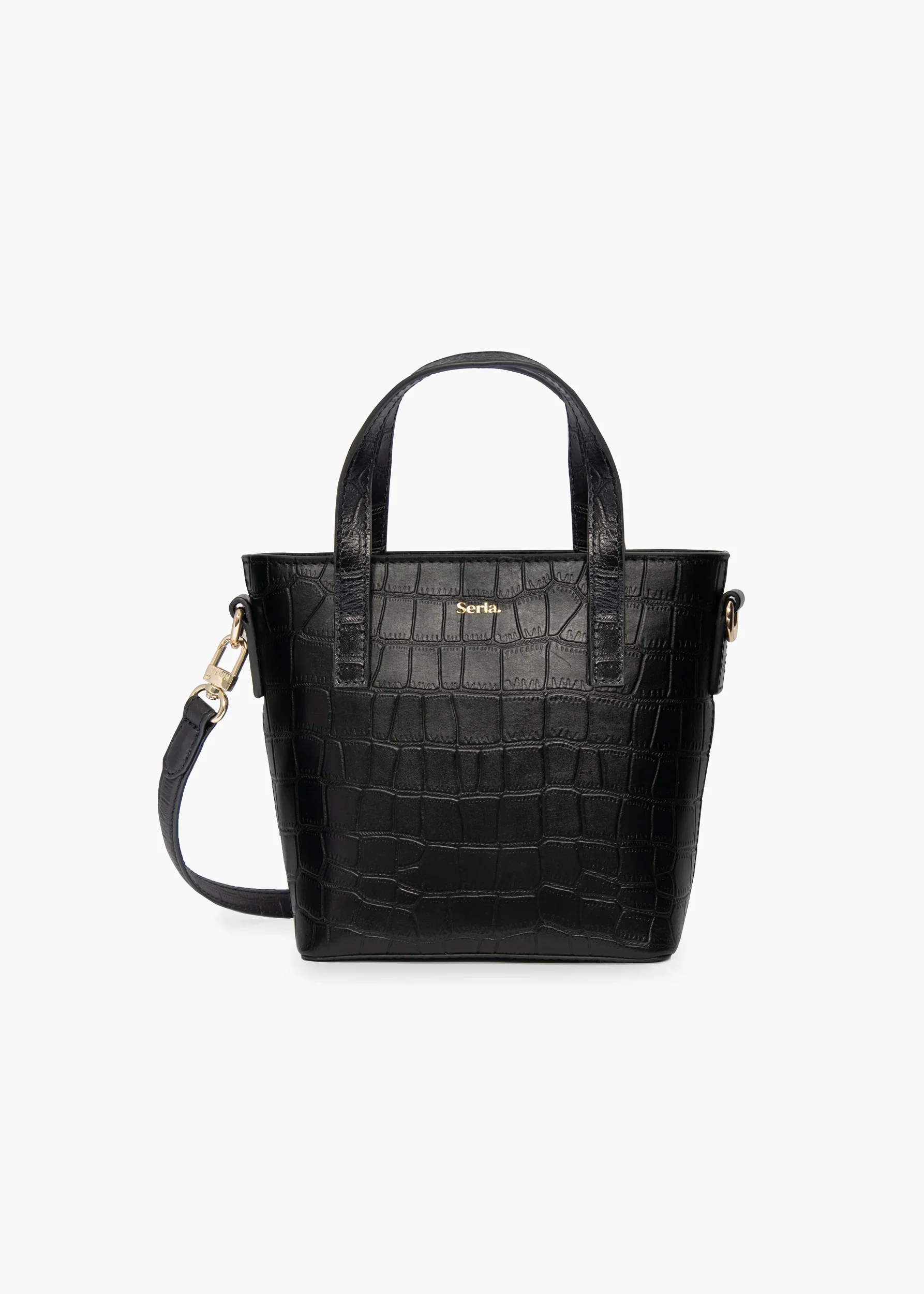 NOVA Women's Croc Leather Grab Bag | Luxury Crossbody