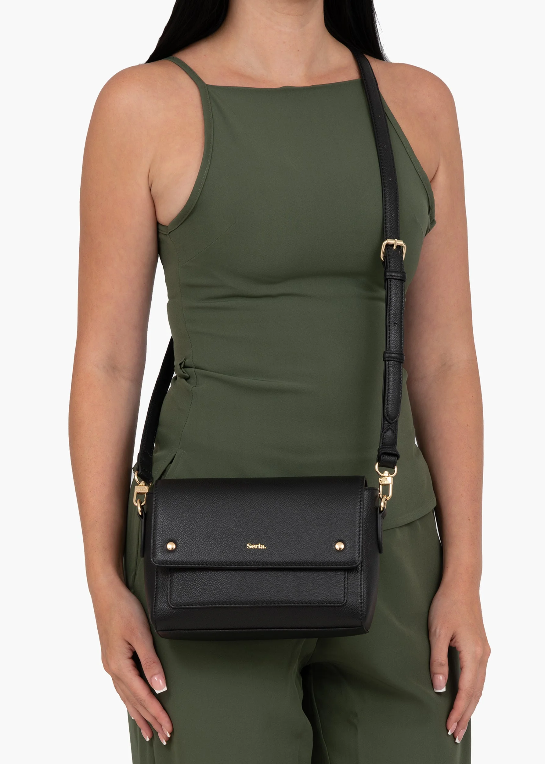 LYRA  Leather Top Handle Crossbody Bag | Quiet Luxury for Everyday Elegance