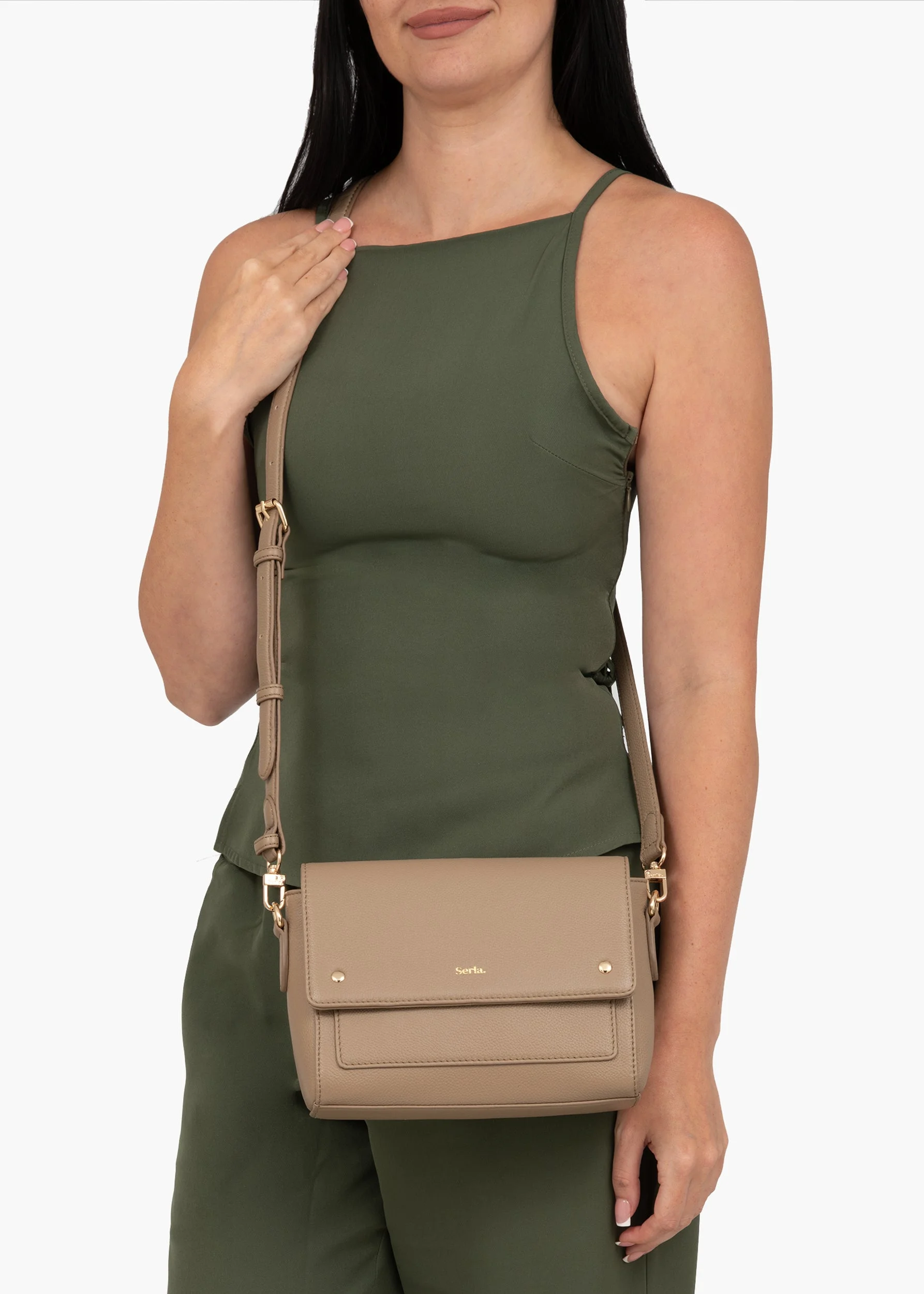 LYRA  Leather Top Handle Crossbody Bag | Quiet Luxury for Everyday Elegance