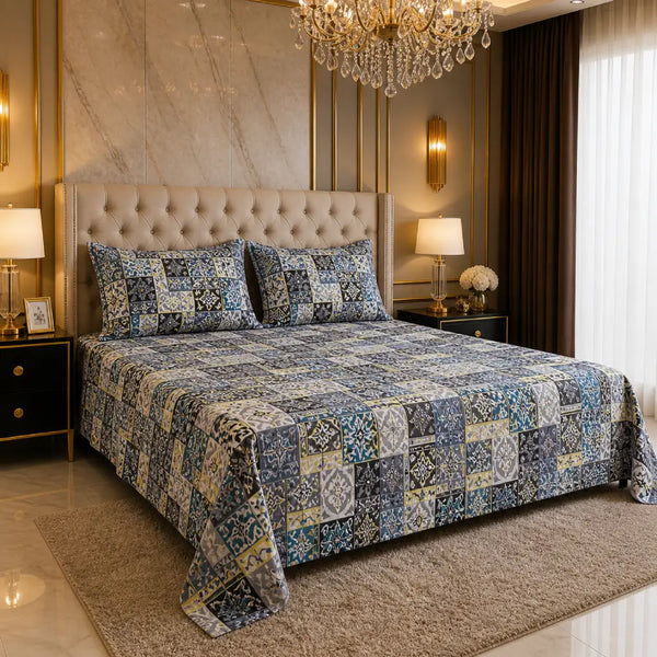 ✨ King Size Bedsheet – Premium Soft Luxury Plain Bedsheet Set