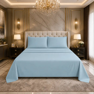 ✨ King Size Bedsheet – Premium Soft Luxury Plain Bedsheet Set