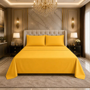 ✨ King Size Bedsheet – Premium Soft Luxury Plain Bedsheet Set