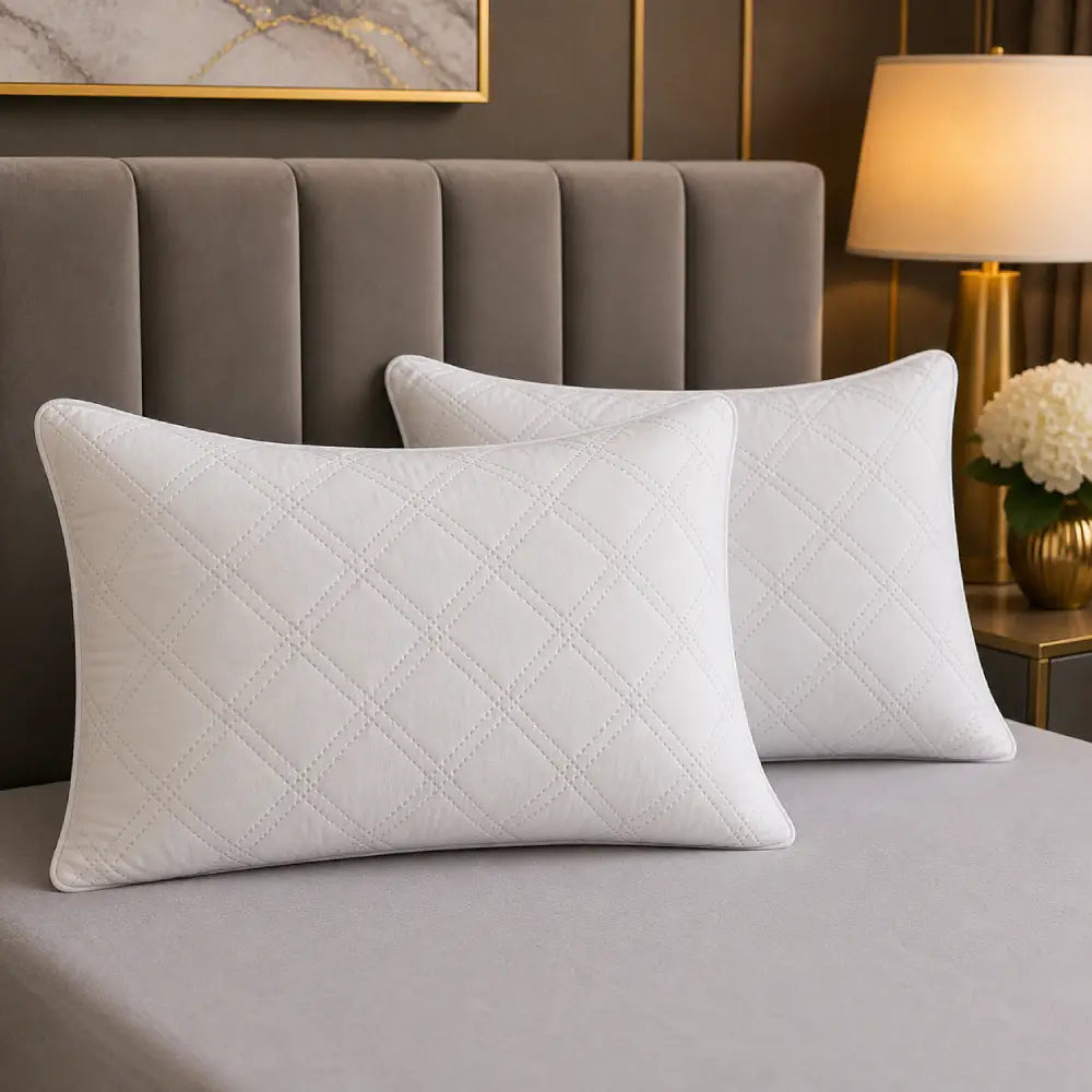 ✨ 6 Piece Pillow Cover Set – Premium Luxury Quilted Pillow Cover Set (6 Pcs)
